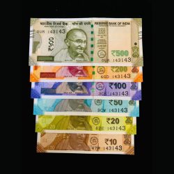 Rs 10 To 500 Solid India Banknote Set 143143 Gem Unc Unique Set