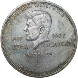 Nickel Token/Medallian of New York World Fair (AD 1964) Crown Size official United States Postage St