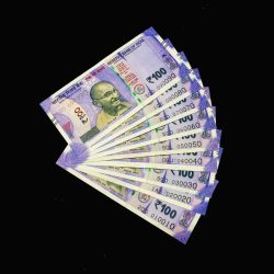 Rs 100 India Banknote Set 010010 - 090090 GEM UNC UNIQUE 9 Note set