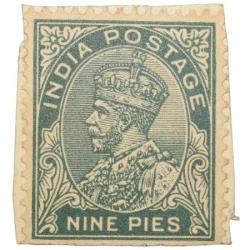 Postal Stamp of George VGreen Colour 9 Pies Mint Un-Used Condition as per Image.