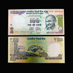 G 98 Rs 100 India Banknote Signature Gandhi Series Issue Subbarao R 2012 Rupee Symbol