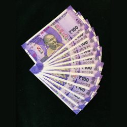 Rs 100 India Banknote Issue Low serial Number Set of 10 Notes Low Serial 000098 GEM UNC Unique
