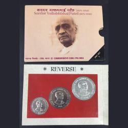 Alternative view of Sardar Vallabhbhai Patel 1875-1950 ( Unc Set ) Mumbai Mint