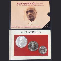Sardar Vallabhbhai Patel 1875-1950 ( Unc Set ) Mumbai Mint