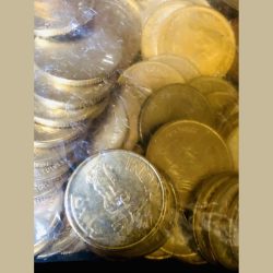 Alternative view of Rs 5 Acharya Tulsi Birth Cenetary RBI Commemorative 100 coin Pouch Mumbai Mint