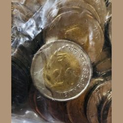 Rs 20 Kolkata Mint 2022 Definitive Issue Extreme Rare 100 coin Pouch