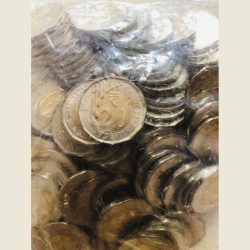 Alternative view of Rs 20 RBI Seal 100 Coin Pouch 2020 Noida Mint Top Luster Dot Mark Definitive Issue