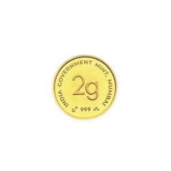 2 Gram 999 Pure Gold Peacock series Issue India Gov Mint Mumbai Edition Unique and Rare