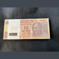 Extremely rare telescopic 2015 RRR 10rs full serial bundle with fancy number 786-001 … sku410