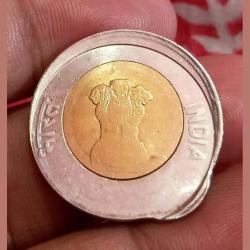 Alternative view of 20 Rupees New Latest Issue Misalignment Die Shift MAD with INDENT Error **SCARE** High Collectable Grade.