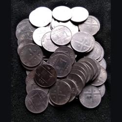 One Rs Scare Coin Noida Mint 2005 Year Cross Coins 10 Pcs Given Good Condition