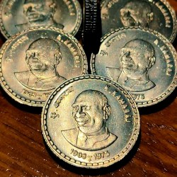 Most Demanding Five Rs Rare Coin K.KAMARAJ Bunc Condition Luster Coin