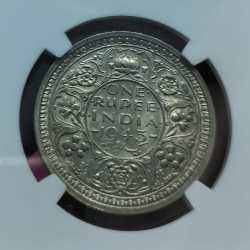 One Rupee GEORGE VI 1945 NGC MS 63