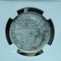 EAST INDIA 1840 VICTORIA QUEEN ONE RUPEES NGC