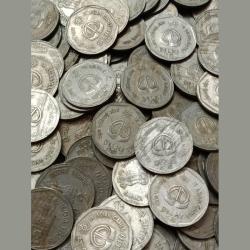 Alternative view of 1982 Two Rupees National integration Big Size Coins 10 PCS Lot