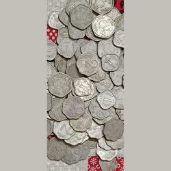 Alternative view of One paise, Two paisa, three paisa, 100 pcs Lott. 40 pcs 3 paisa,,, 30 pcs two paisa,,, 30 Pcs One paisa... Totally 100 pcs mix date's mint