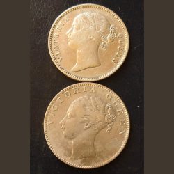 Victoria queen Rs 1 different 1840 continues legend & DIWIDED LEGEND