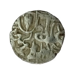Alternative view of Hindu Shahis of Kabul and Ohinda Sri Samantadeva 850 to 1000 AD Silver Drachma Coin #NH0961