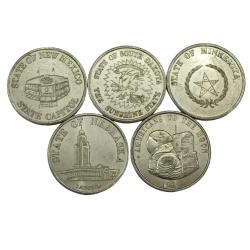 Alternative view of Rare 5 Set of Medals Date 1912,1889,1858,1867,1969 Top Collectable Commemorative Medals #NH1175