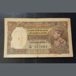RARE. BRITISH INDIA 🇮🇳 GEORGE VI J.B. TAYLOR Issued on 3rd March 1943. The issue was withdrawn o