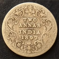 VICTORIA Empress 1897 2 aana CONDITION AS IMAGES.