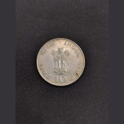 Alternative view of 10 Rupee Coin MAHATMA GANDHI 1869-1948