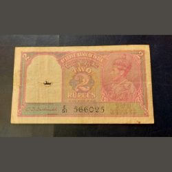 C D Deshmukh signature rs 2 very rare not British India period George 6th period Reserve Bank of I