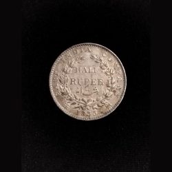 Alternative view of Half Rupee 1835 WILLIAM IIII KING VERY GOOD CONDITION