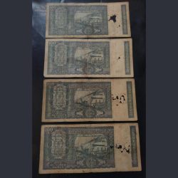 Alternative view of Rs 100 very rare note DAM. ISSUE strips variety signature SET 4. DIFFERENT SIGNATURE Ig patel S.