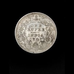 ONE RUPEE 1901 VICTORIA EMPRESS VERY GOOD CONDITION CALCUTTA MINT