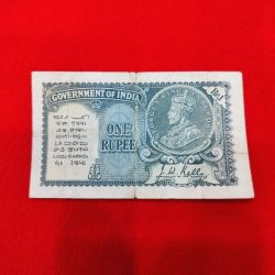 VERY RARE 1 RUPEE J.W KELLY 1935 EXTREMELY FINE 5 TIMES 1 SERIAL NO 11A 114755