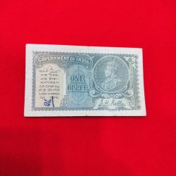 RARE 1 RUPEE J.W KELLY 1935 EXTREMELY FINE CONDITION CRISPY NOTE SERIAL NO 11C 842447