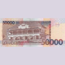 Alternative view of Saint Thomas and Principe 50000 Dobras 2013 UNC Note