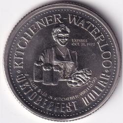 Canada Oktoberfest Dollar 1973 Nickel 33 mm UNC Trade Token