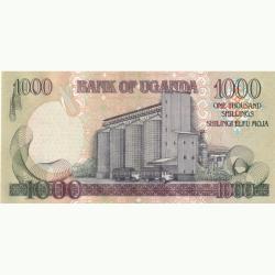 Alternative view of Uganda 1000 Shillings 2009 Unc Note
