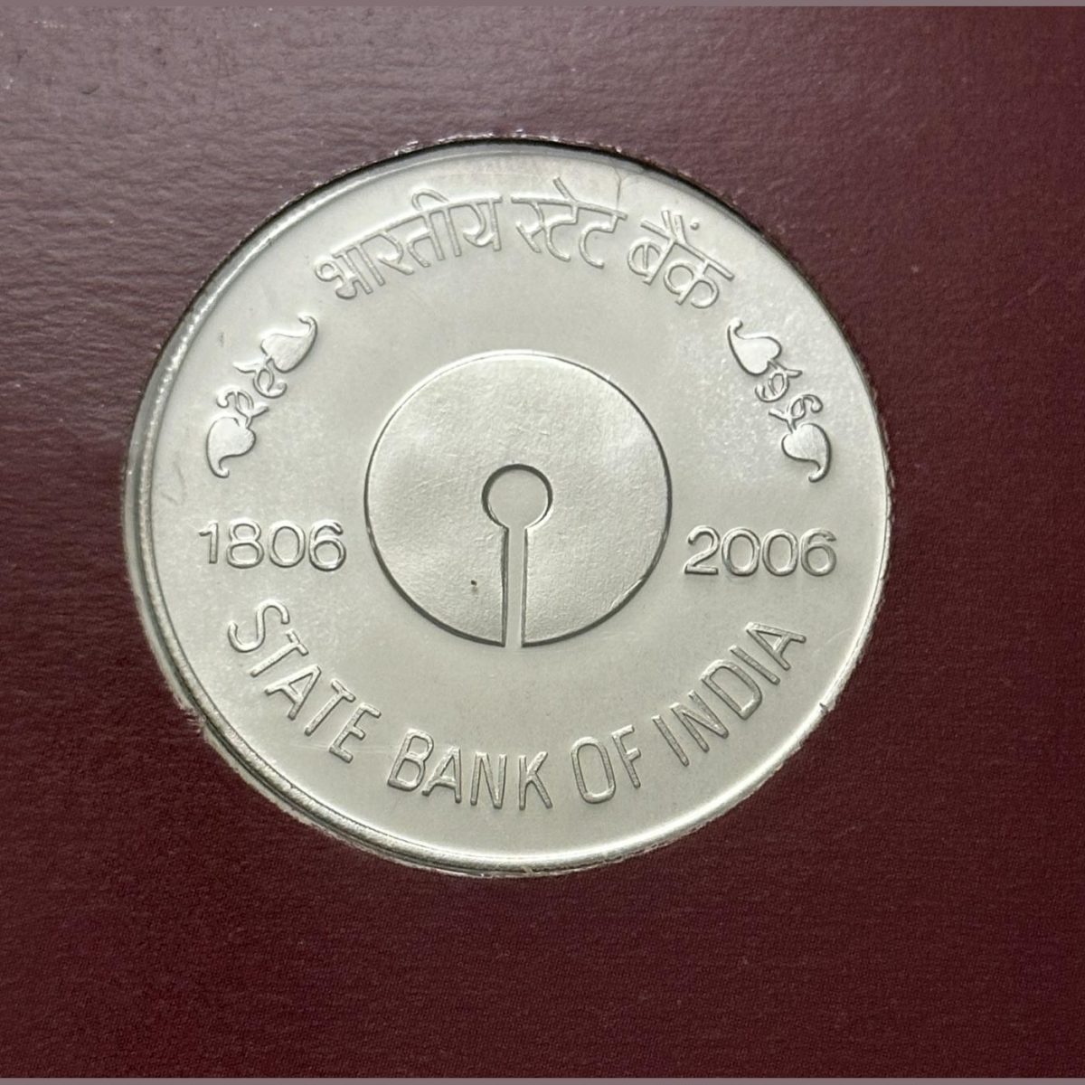 100 Rs State Bank Of India Issue By Government Of India Kolkata Mint Silver Coin UNC