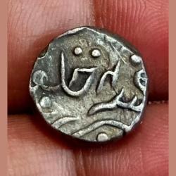 Alternative view of Indian Princely State PRATAPGARH Silver 1/2 Rupee ***VERY SCARE*** UNC Grade.