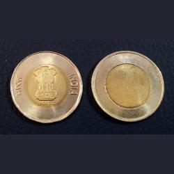 20 Rupees New Latest Issue Both Sides BLANK Error No Print at all ***RARE SEEN*** UNC Grade. Comparison with Normal Coin just for Understanding.