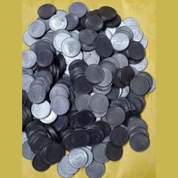 Alternative view of Jagat guru narayana , five Ruppes coin steel metal (10 pcs Lott)