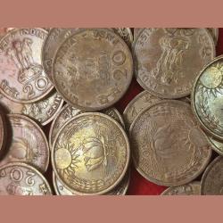 DAM CHEAP SALE❤️🤑 20 Paisa Sun and Lotus 1970 Mixed Condition Commemorative Coin Collection ***Best Collectible Item Lowest Price Deal*** Total 1 Coins From Lot