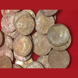 Alternative view of DAM CHEAP SALE❤️🤑 20 Paisa Sun and Lotus 1970 Mixed Condition Commemorative Coin Collection ***Best Collectible Item Lowest Price Deal*** Total 1 Coins From Lot