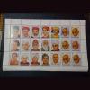 SCOTLAND Old Big STAMPS SHEET On Famous INDIAN FREEDOM FIGHTERS Total 21 Stamps **VERY RARE** Mint Condition.