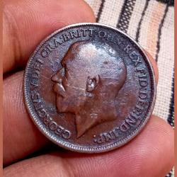 Alternative view of GREAT BRITAIN Year 1912 ONE PENNY