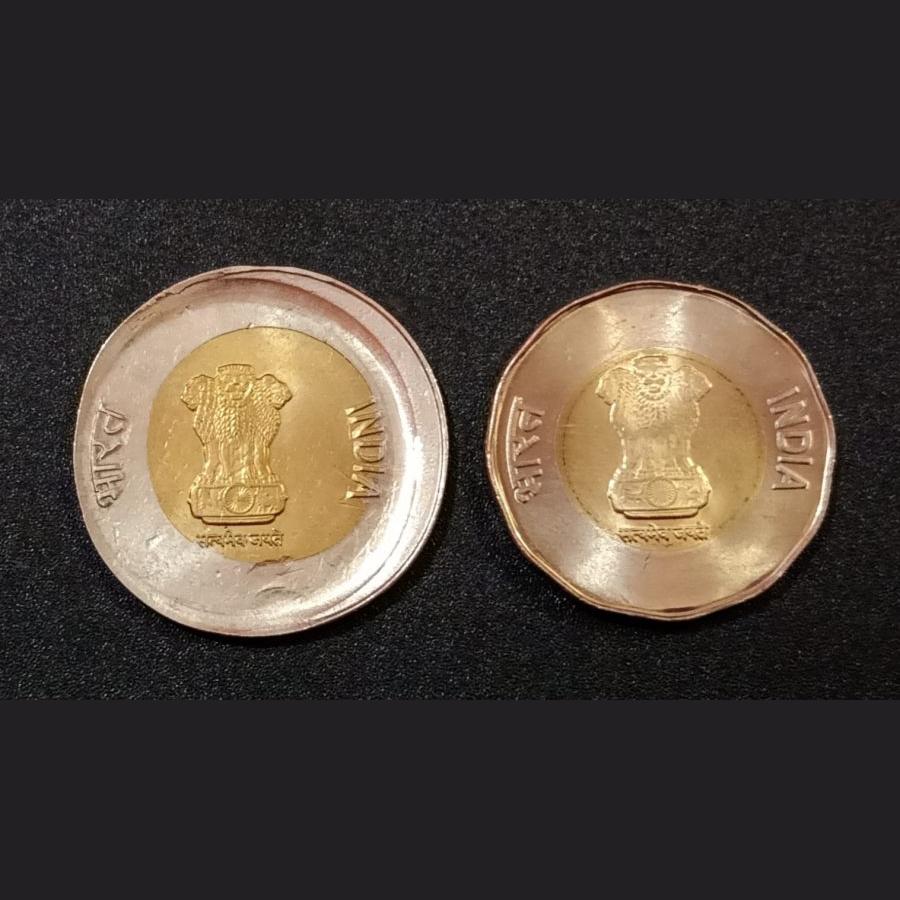 20 Rupees New Issue Major BROAD STRUCK Error Big Size Misprint Rare UNC Grade - Image 3