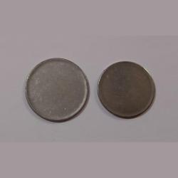 One Rupee Fss and Two Rupees Fss Previous Issue [2011-2018] Both Sides BLANK PLANCHET Error Set 2 Coins. Collectable Grades.