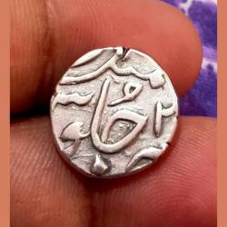 Alternative view of State Coin Silver 1/2 Rupee BHARUCH Mint **RARE** Collectable Grade.
