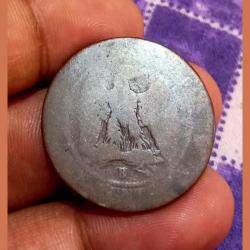 Alternative view of FRANCE 10 CENTIMES Dated 1855 B **RARE Coinage** Used Condition.