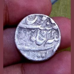 MUGHAL EMPIRE Emperor AURANGZEB Silver Rupee. Dated RY-11 **SCARE** Collectable Grade.