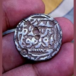 Alternative view of BENGAL SULTANATE Silver Tanka W=10.6 gms SHAMS UD DIN ILYAS SHAH **V. SCARE** Collectable Grade.