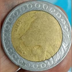 Algeria,20 Dinars , 1992 Bymatalic coin 🪙